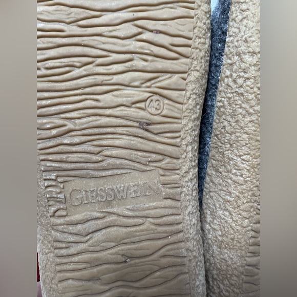 Giesswein Ultra Comfort Gray Virgin Wool Indoor Outdoor Unisex Slipper 12 - Picture 8 of 9